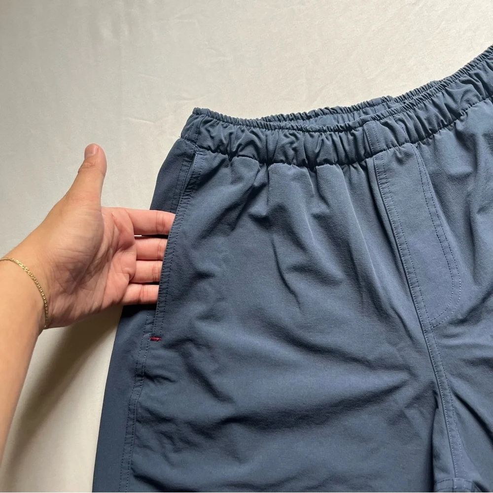OLIVERS blue‎ mens nylon spandex blend athletic high rise shorts